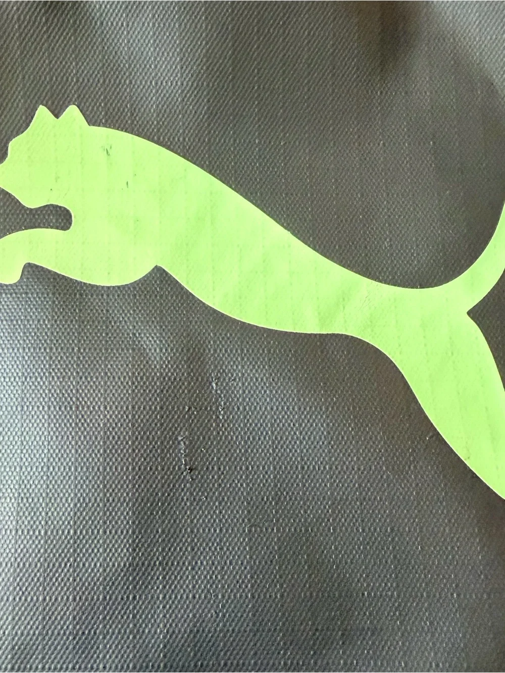 Puma Black Backpack with Neon Lime Accents